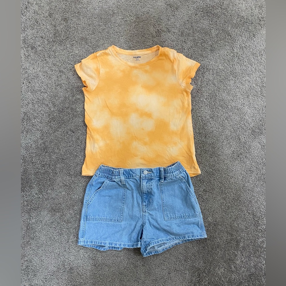 Girls Old Navy Orange Outfit size XL 14/16